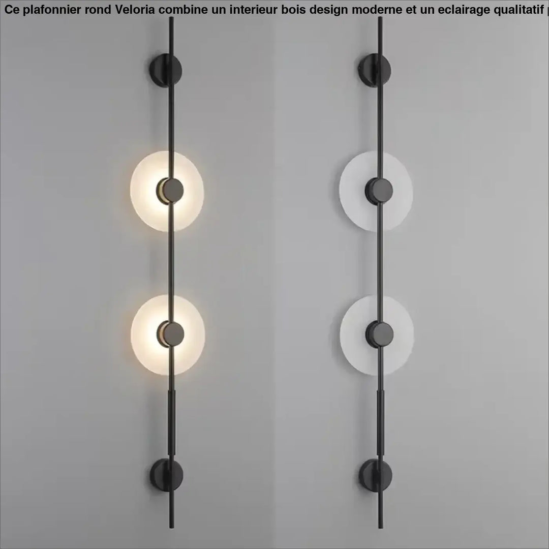 Applique design contemporain à cercles lumineux élégant