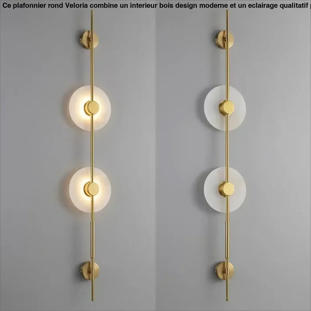 Applique design contemporain à cercles lumineux élégant