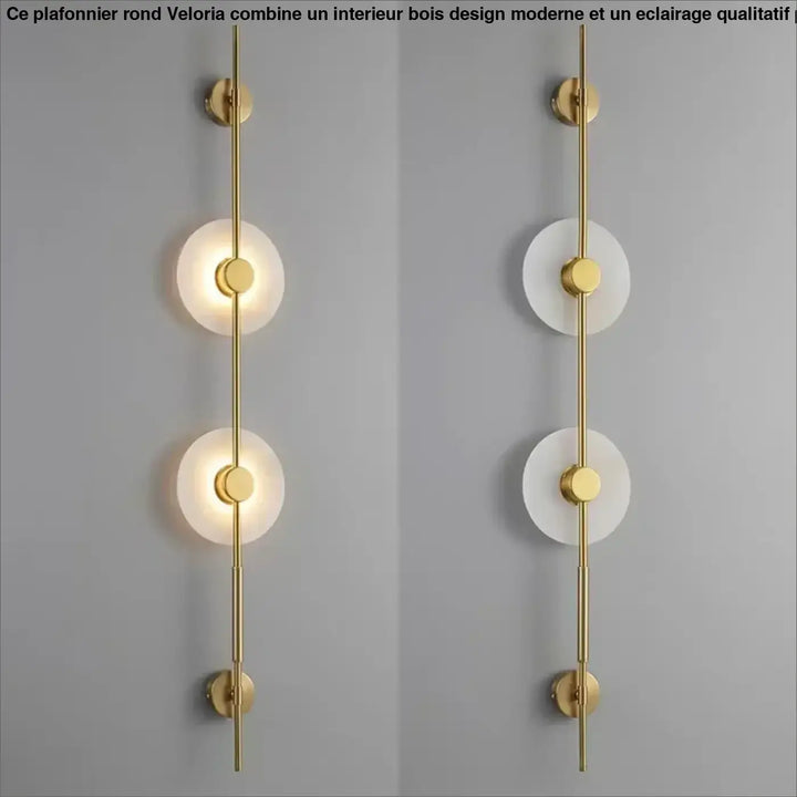 Applique design contemporain à cercles lumineux élégant
