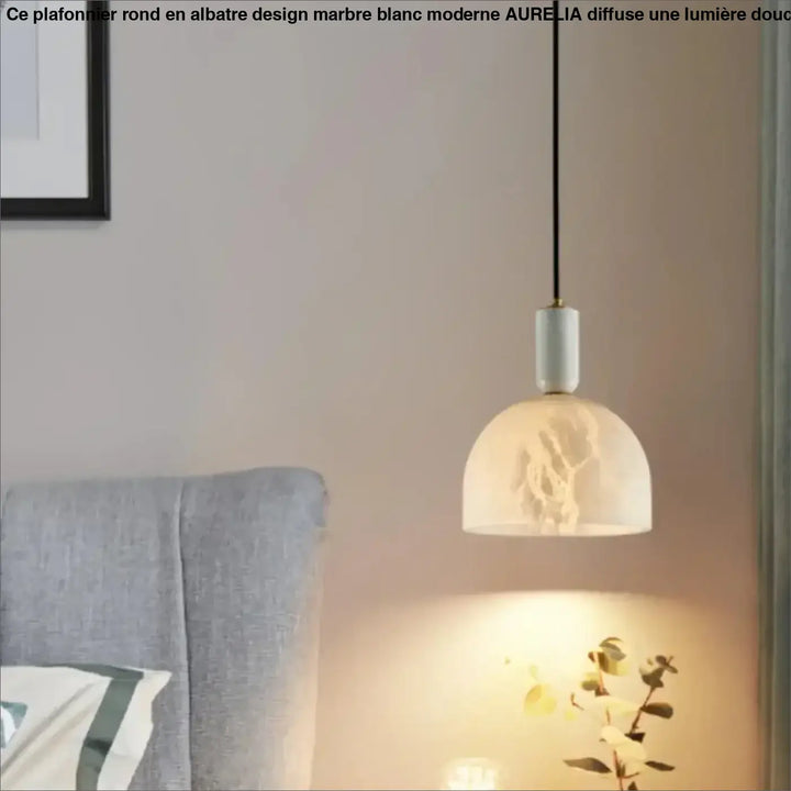 Suspension en marbre élégance minimaliste style raffiné