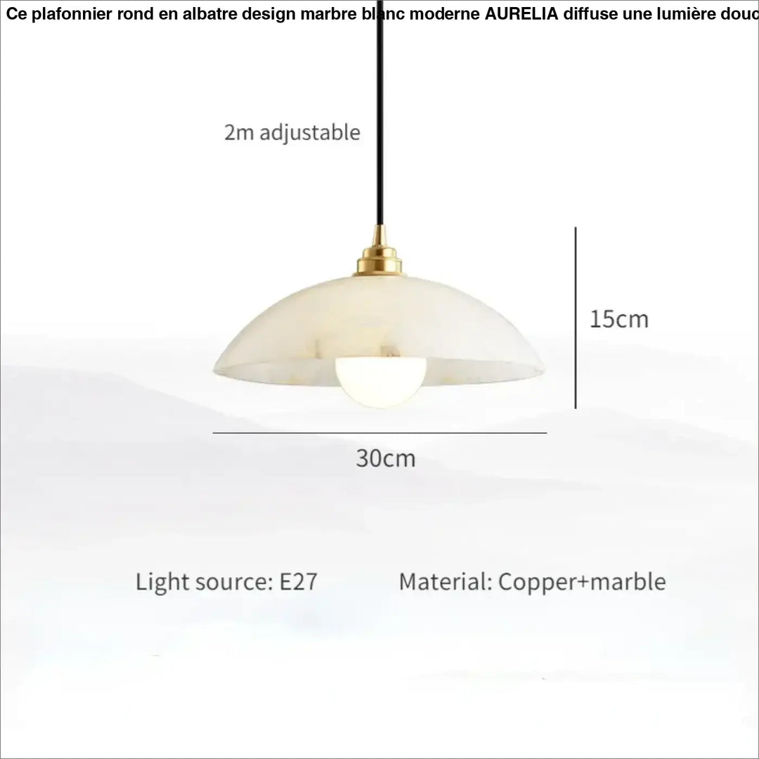 Suspension en marbre élégance minimaliste style raffiné