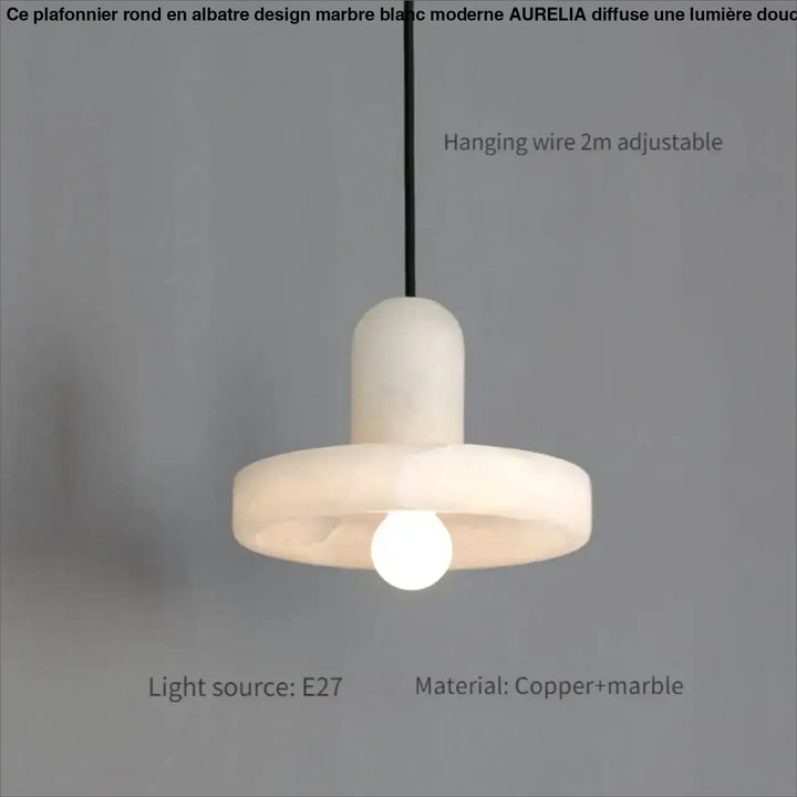 Suspension en marbre élégance minimaliste style raffiné