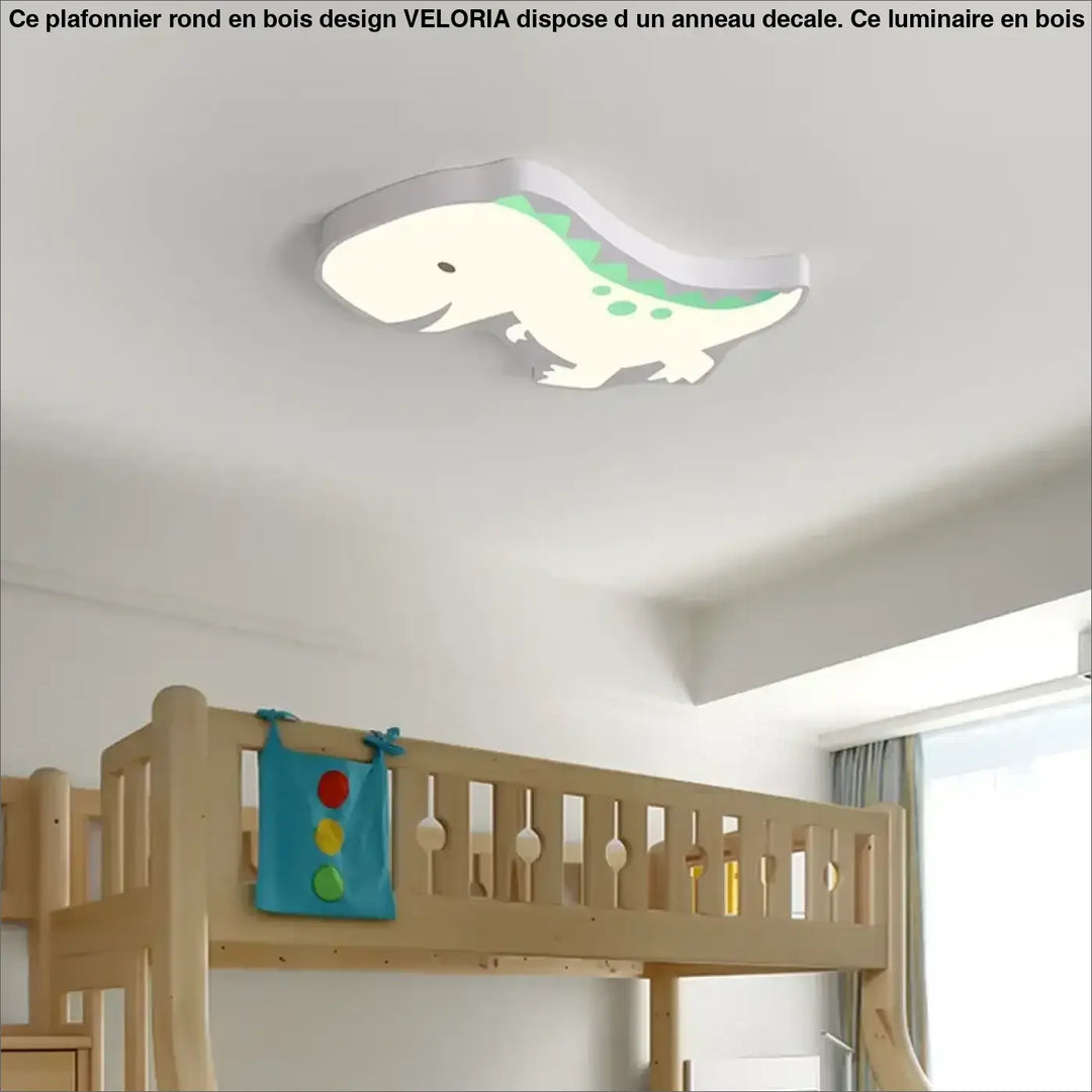 Plafonnier dinosaure ludique pour chambre d’enfant joyeuse


