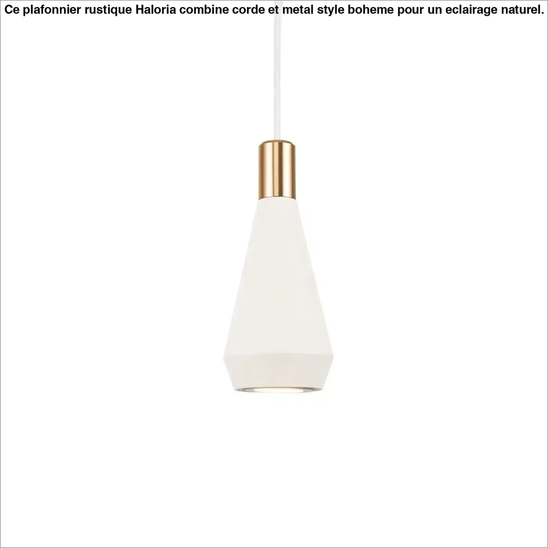 Suspension luminaire conique disponible en blanc et noir

