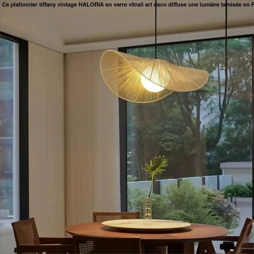 Suspension luminaire design aux formes organiques