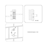 Colonne de douche encastrée or brossé