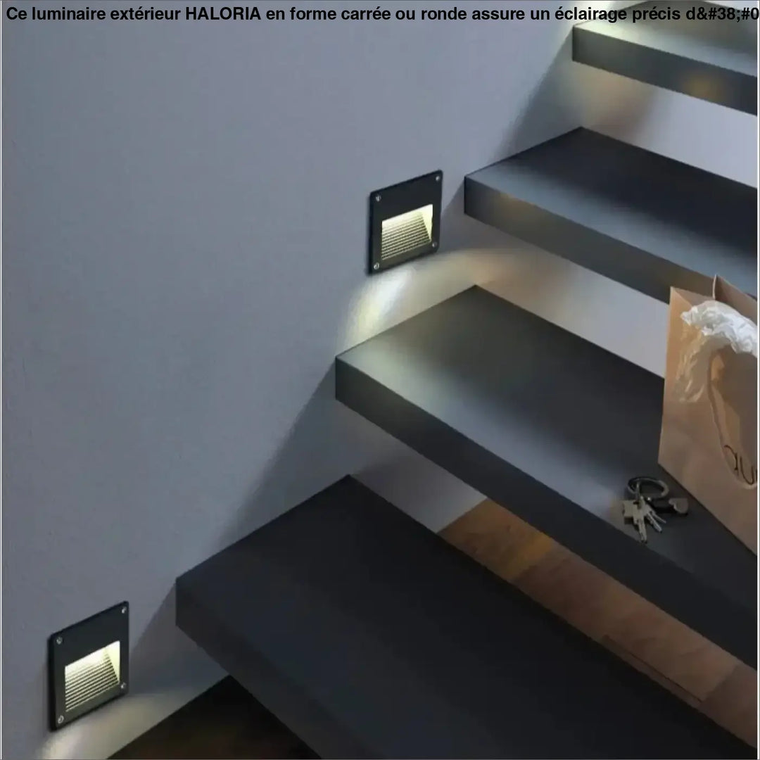 Applique Murale Extérieur En Aluminium De Forme Carré Ou Rond