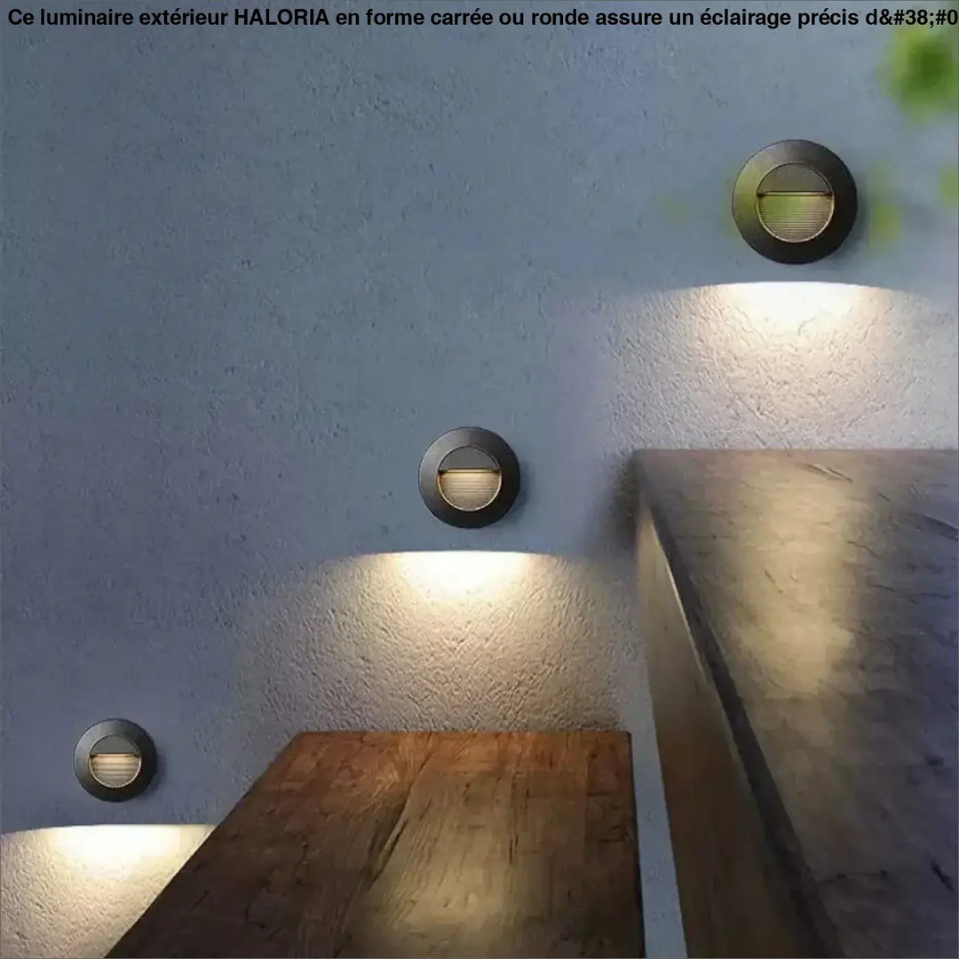 Applique Murale Extérieur En Aluminium De Forme Carré Ou Rond