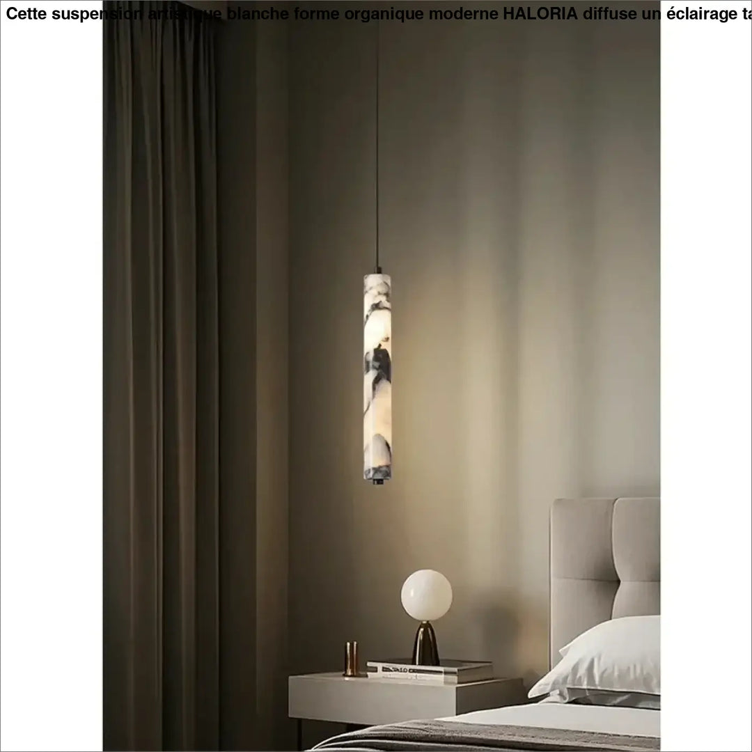 Suspension luminaire moderne en marbre éclatant led raffiné