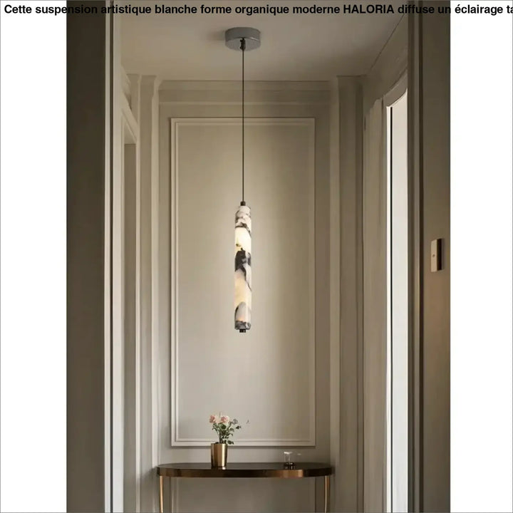 Suspension luminaire moderne en marbre éclatant led raffiné