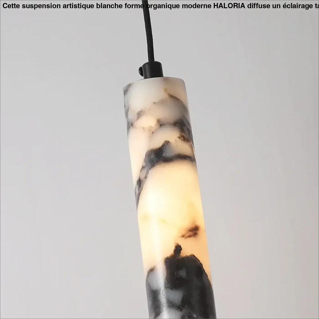 Suspension luminaire moderne en marbre éclatant led raffiné