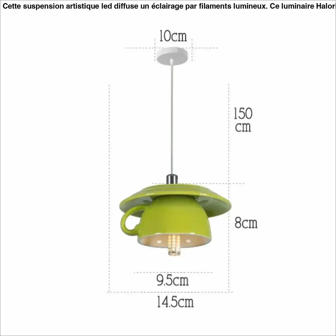 Suspension tasse design original moderne élégante