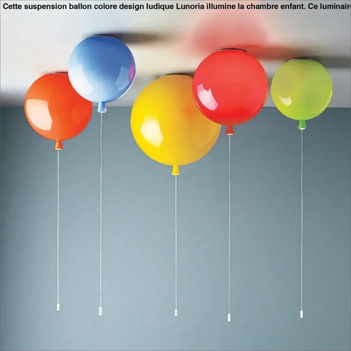 Suspension Ballon Coloré Design Ludique Idéal Chambre Enfant Moderne