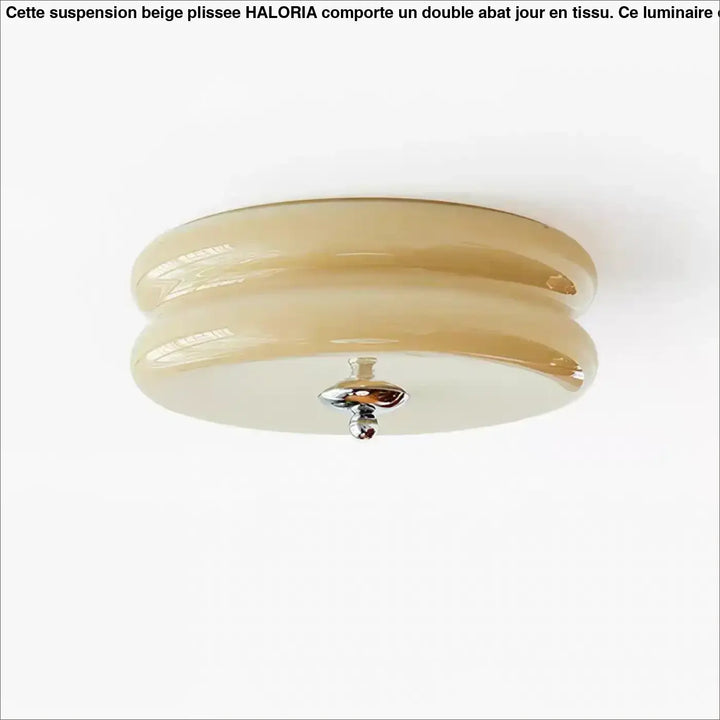 Plafonnier rétro moderne en verre épuré style années 70