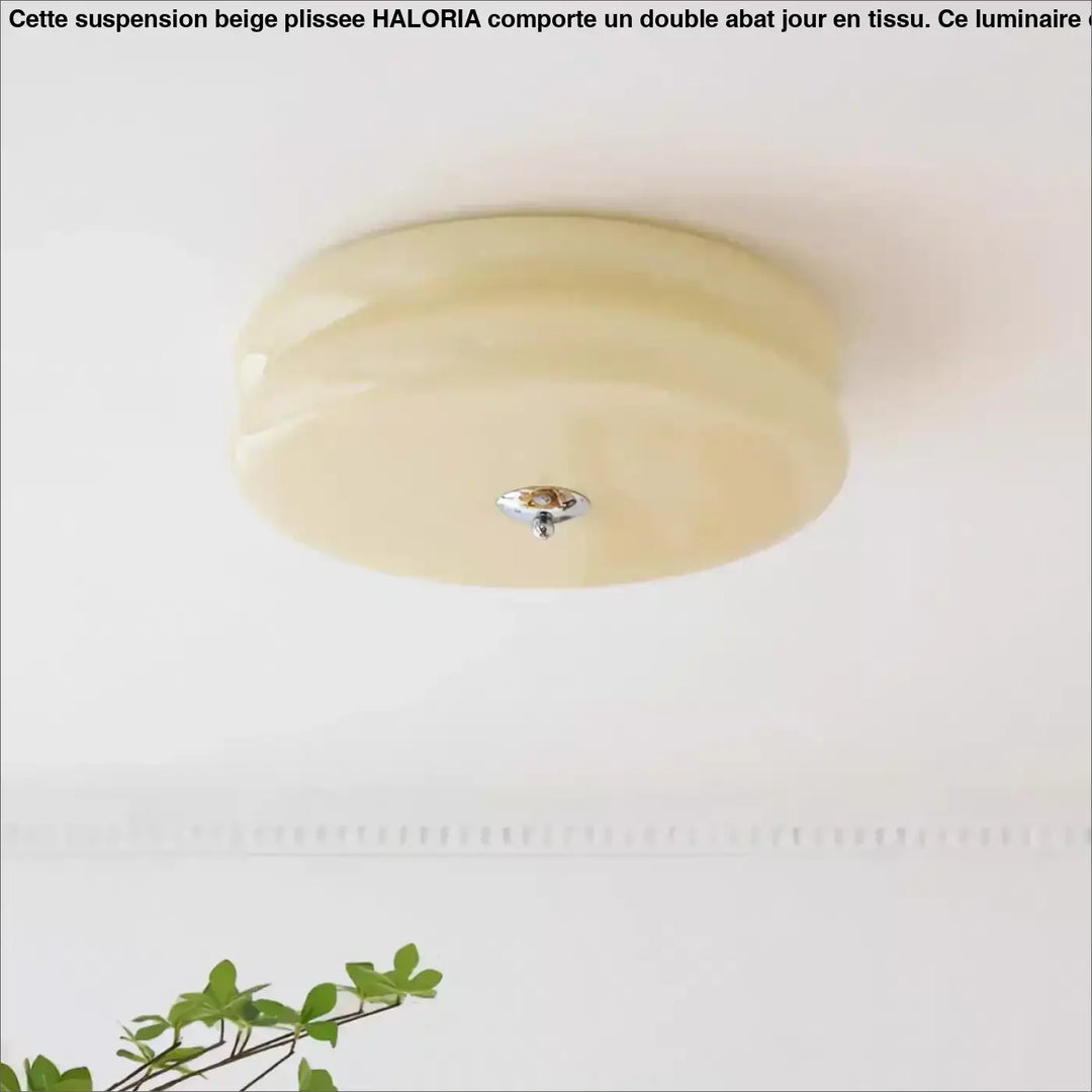 Plafonnier rétro moderne en verre épuré style années 70

