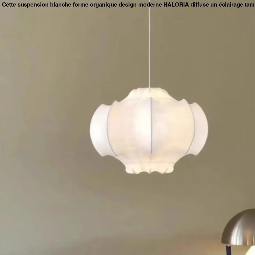 Suspension Blanche Forme Organique Design Moderne Élégant

