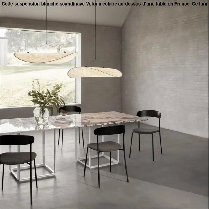 Suspension Blanche Scandinave Luminaire Acrylique