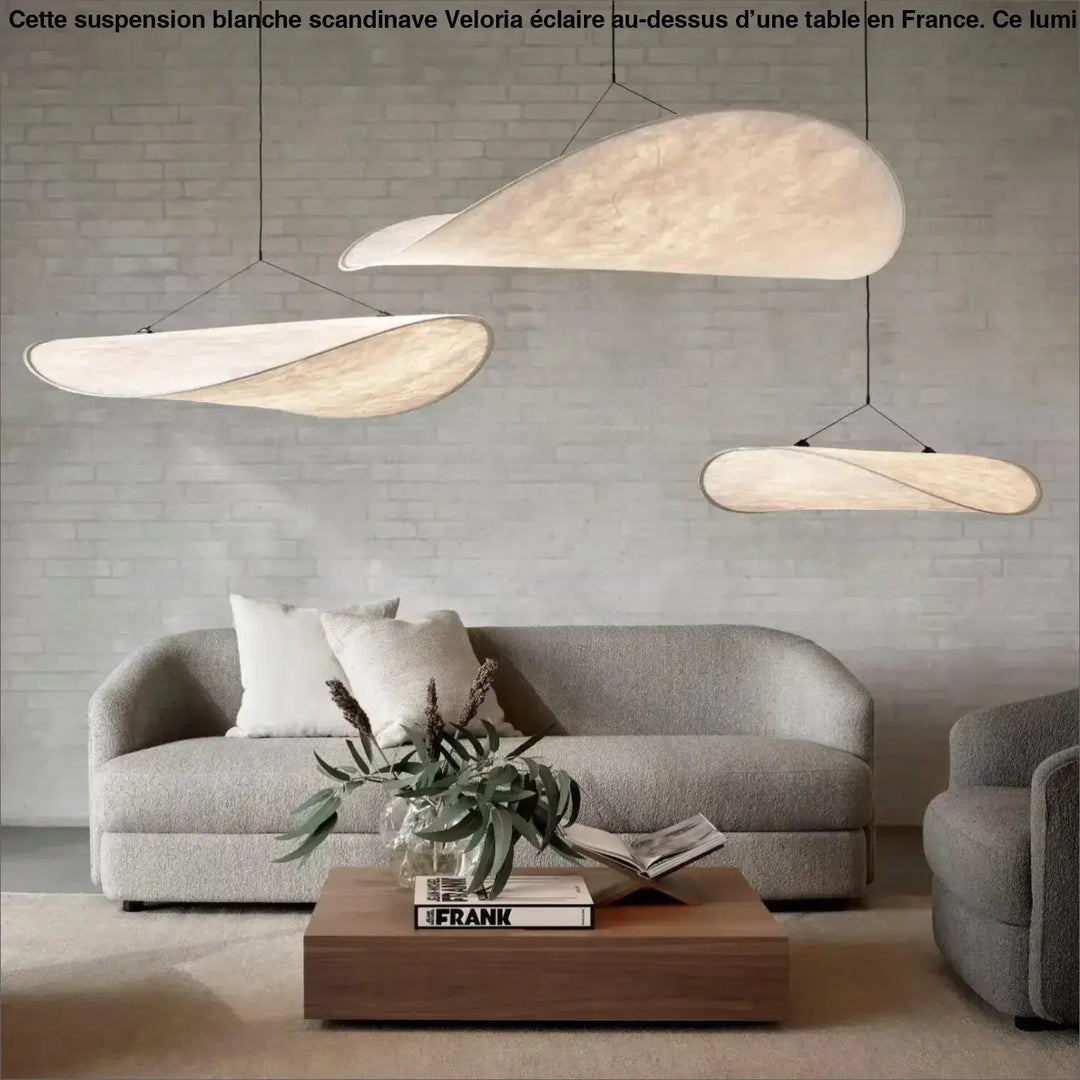 Suspension Blanche Scandinave Luminaire Acrylique