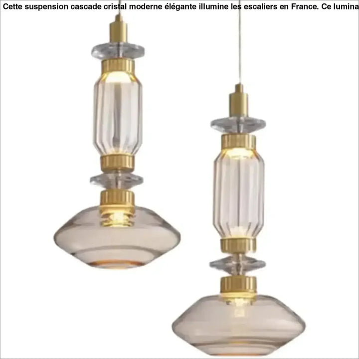 Suspension Design En Verre Élégante Moderne Sublime