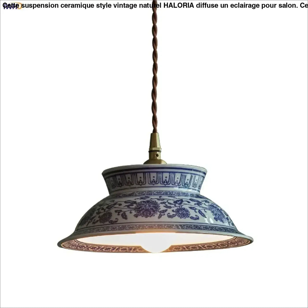 Suspension luminaire led vintage en céramique élégant