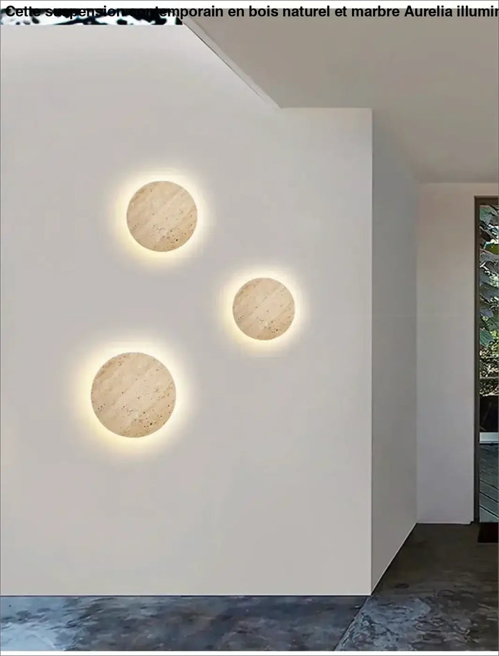 Luminaire extérieur waterproof moderne en pierre naturelle design