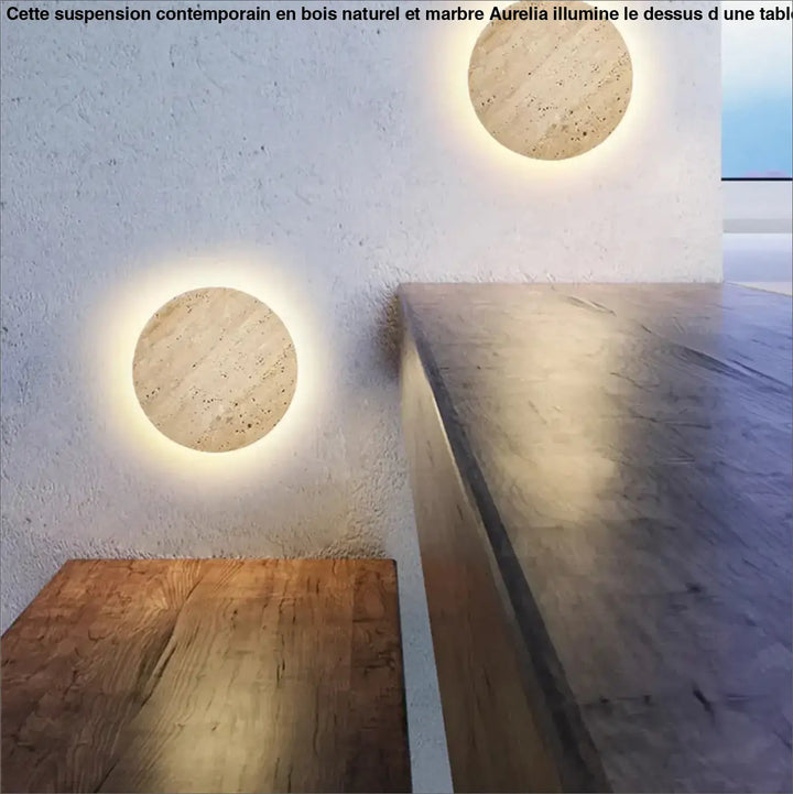 Luminaire extérieur waterproof moderne en pierre naturelle design