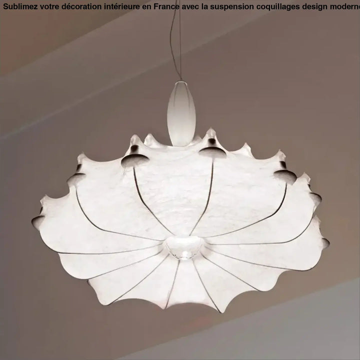 Suspension Design Originale Blanche Style Contemporain