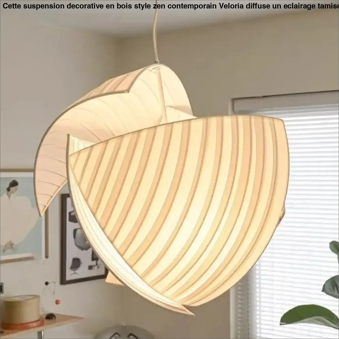 Suspension luminaire japonaise en tissu blanc élégant