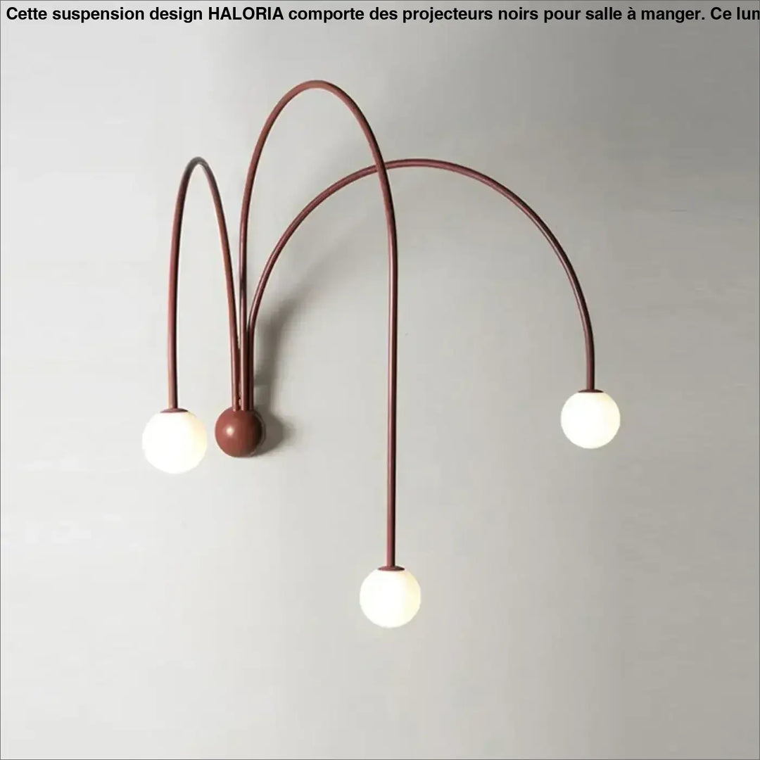 Applique Murale Design Rouge Avec Arches Aériennes Rouges