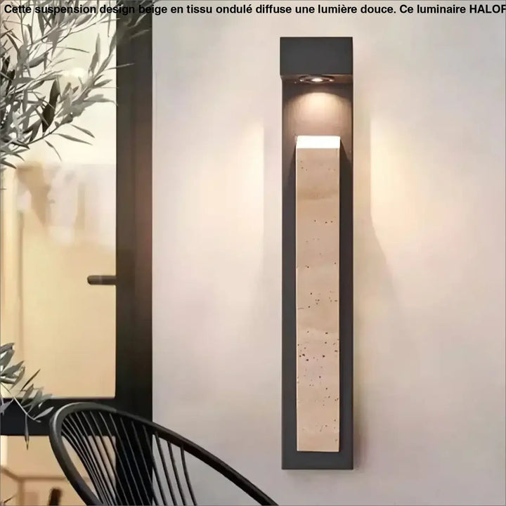Applique Murale Extérieure LED Design Moderne Longue Noire

