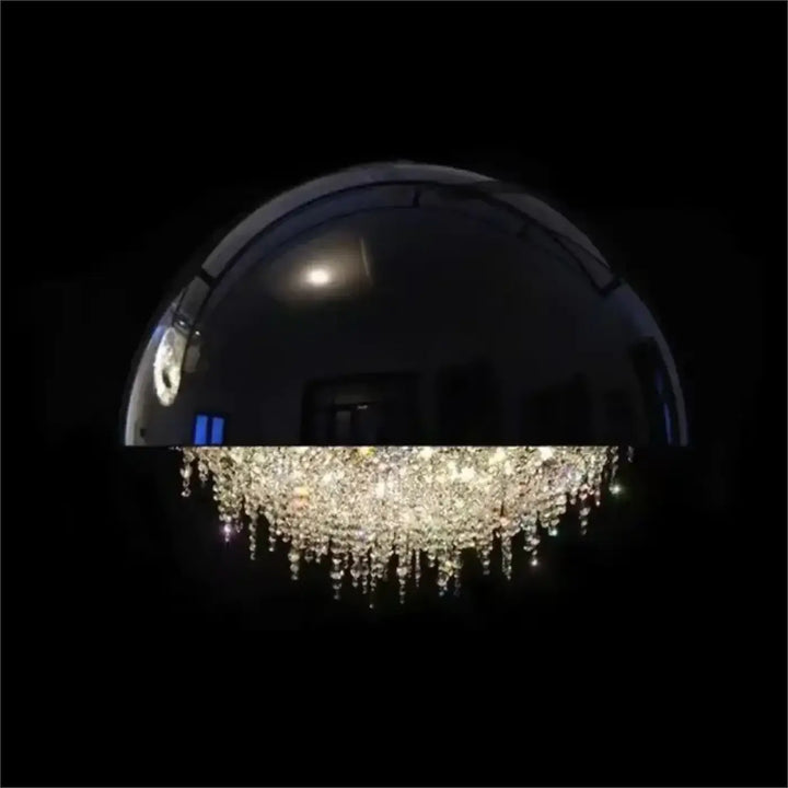 Suspension design demi sphère avec cristaux éblouissants
