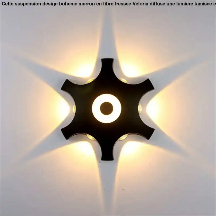 Applique led décorative forme étoile style moderne chic