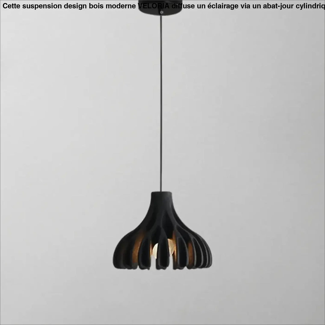 Suspension Contemporaine En Bois Et Couleur Chic Élégante