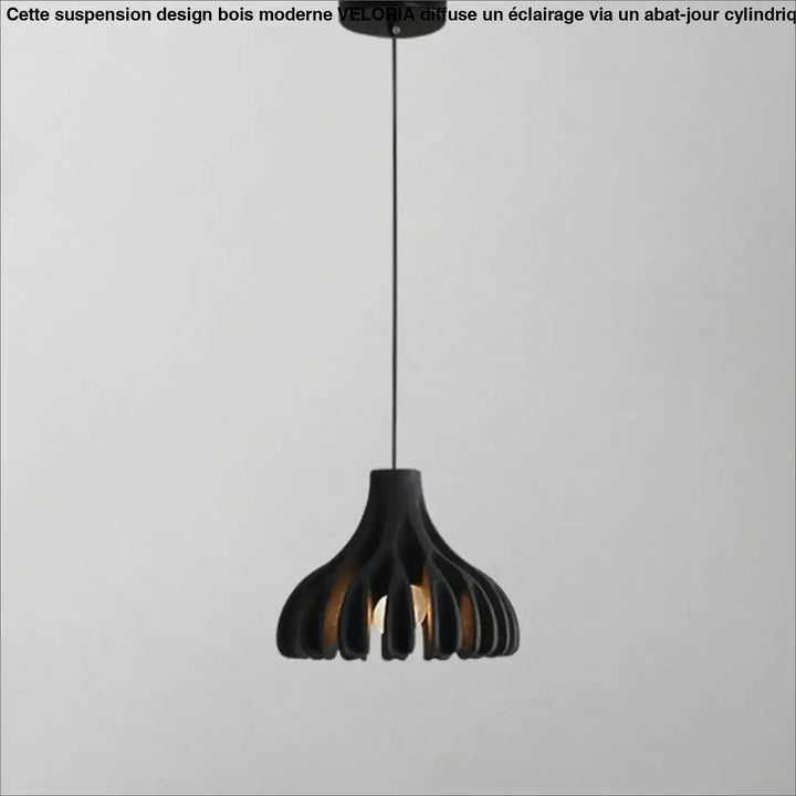 Suspension Contemporaine En Bois Et Couleur Chic Élégante