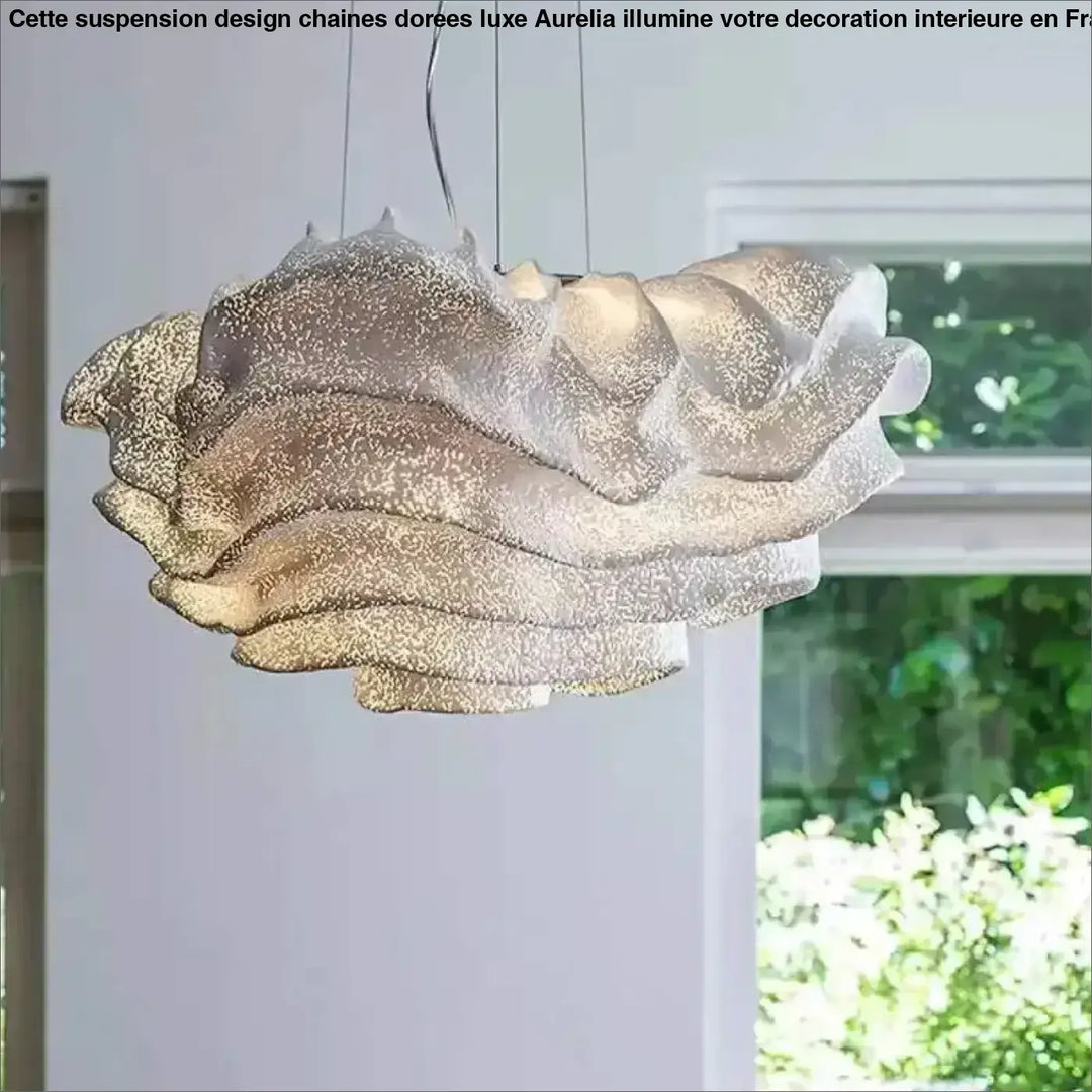 Suspension Design Organique Blanc Moderne Élégant Sculptural