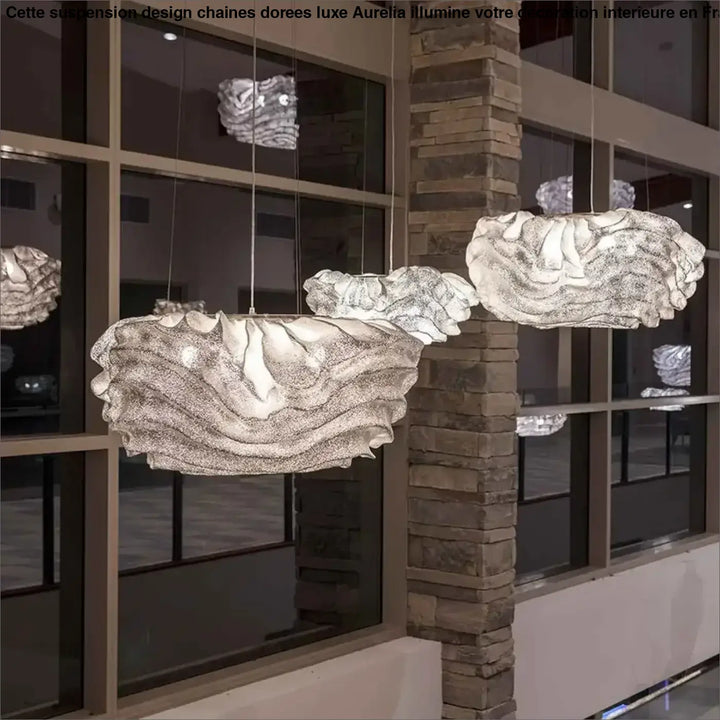 Suspension Design Organique Blanc Moderne Élégant Sculptural
