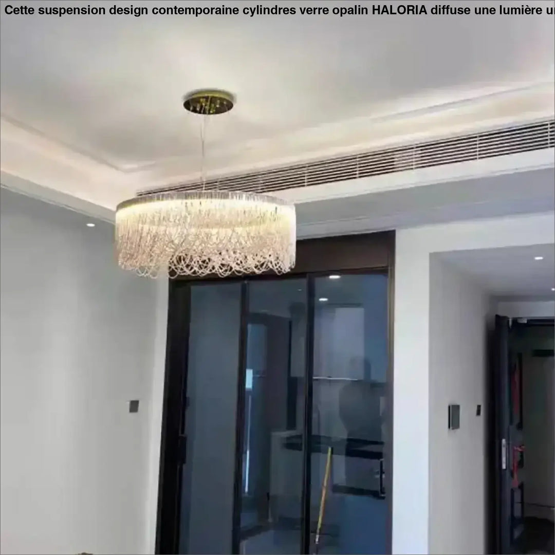 Suspension Design Ronde Métal Entrelacé Moderne Élégant