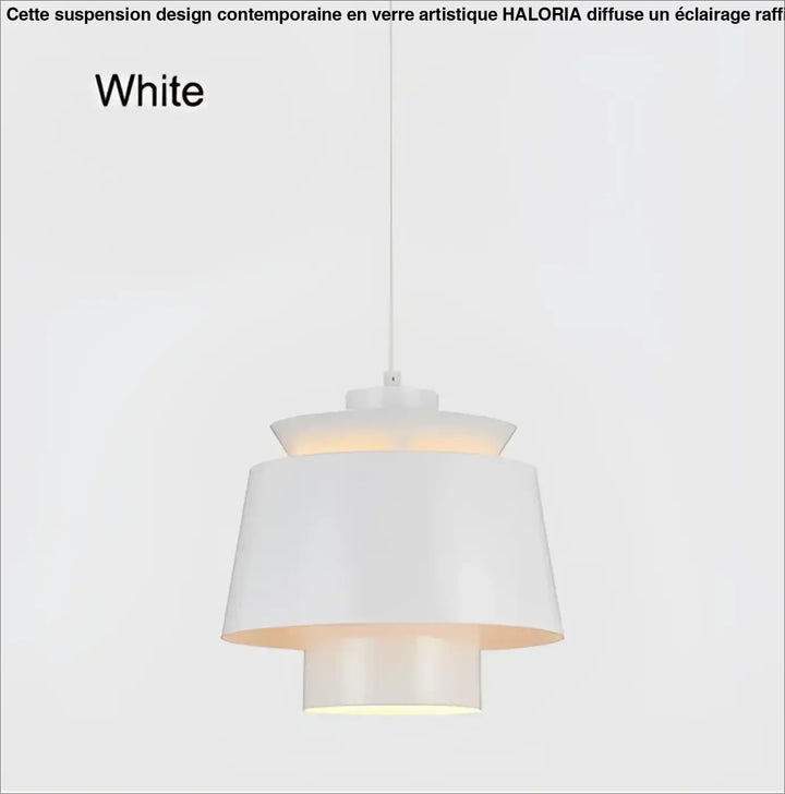 Suspension luminaire design moderne en métal coloré design