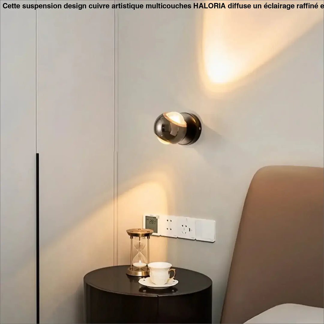 Applique Murale LED Design Moderne Ronde Blanche Ou Noire

