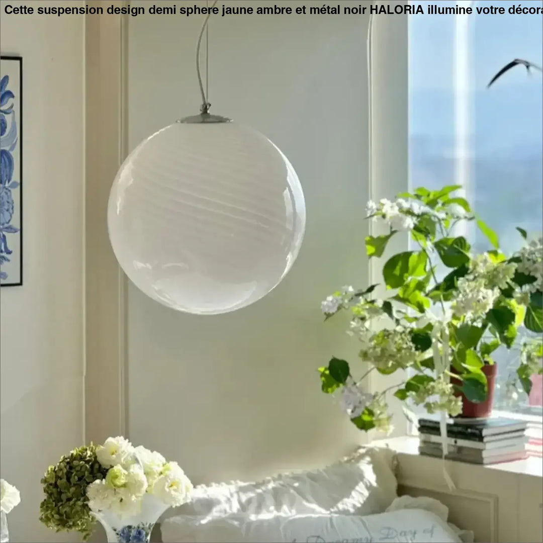 Suspension Moderne en Verre Coloré pour Intérieur Élégant