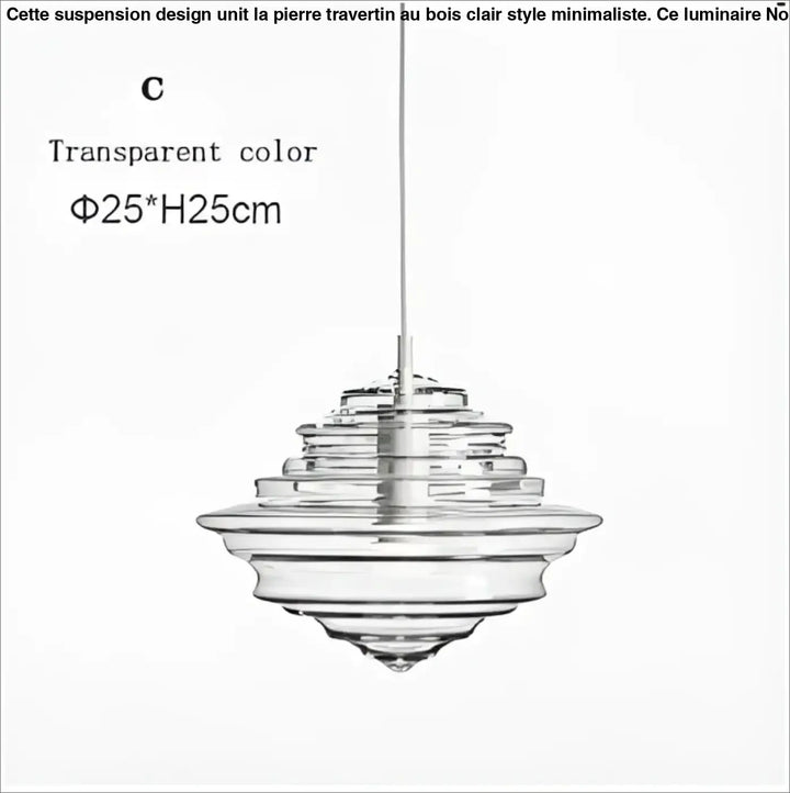 Suspension luminaire en verre style art déco élégant