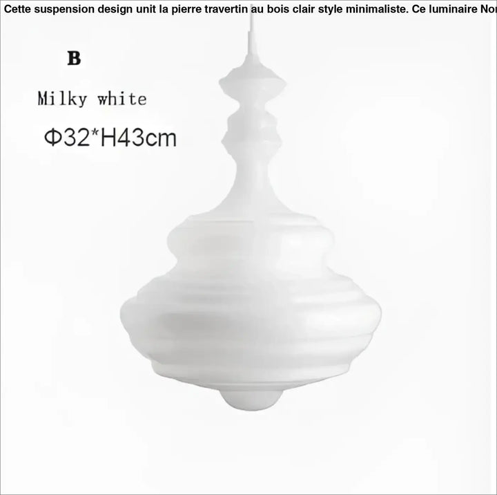 Suspension luminaire en verre style art déco élégant