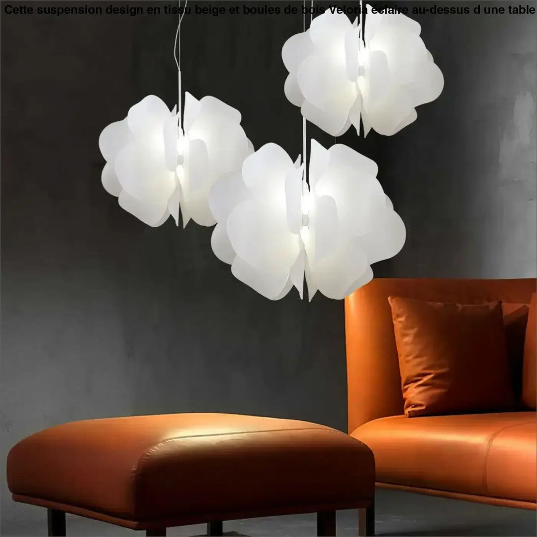 Suspension Luminaire Blanche En Céramique Design