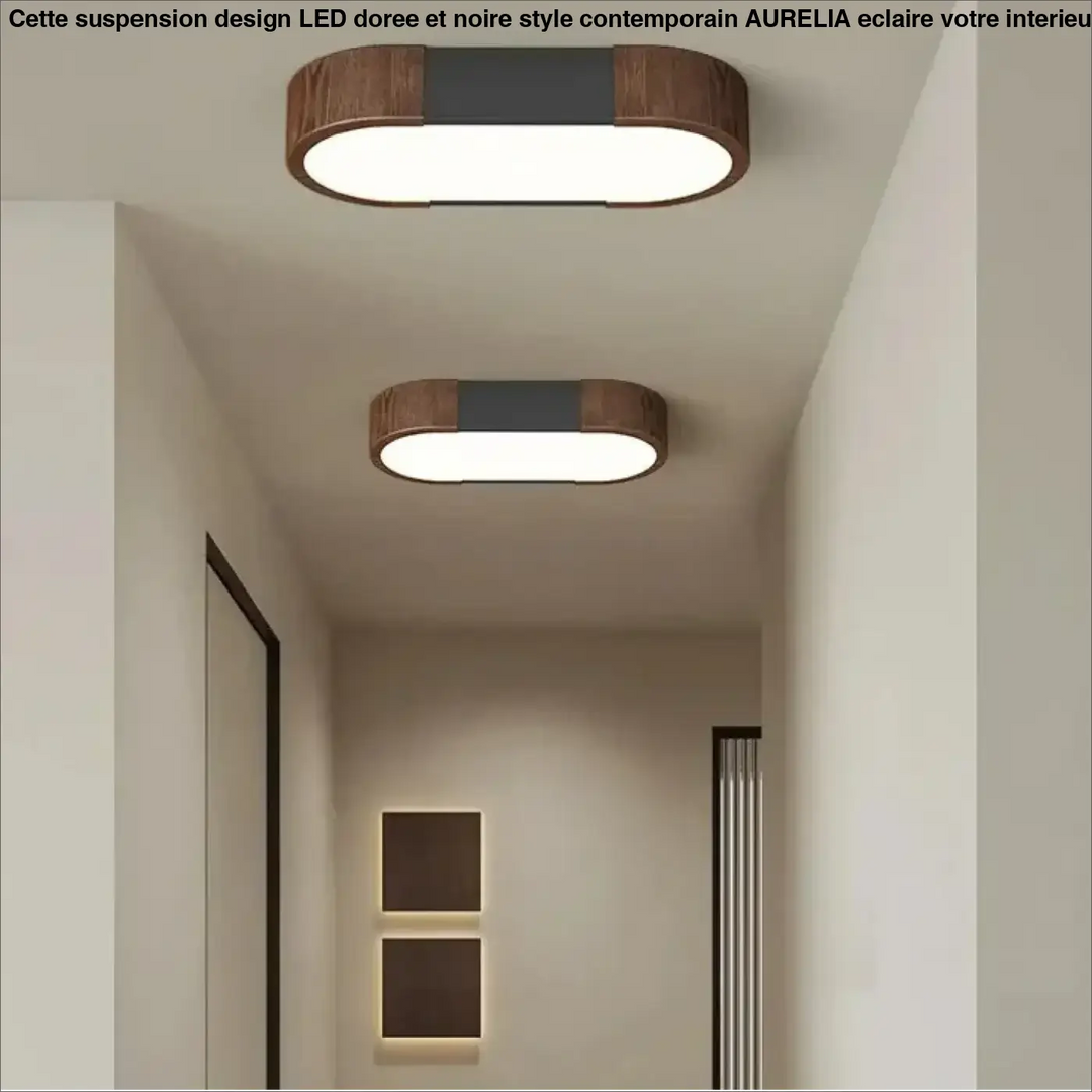 Plafonnier led bois minimaliste éclairage naturel chic style