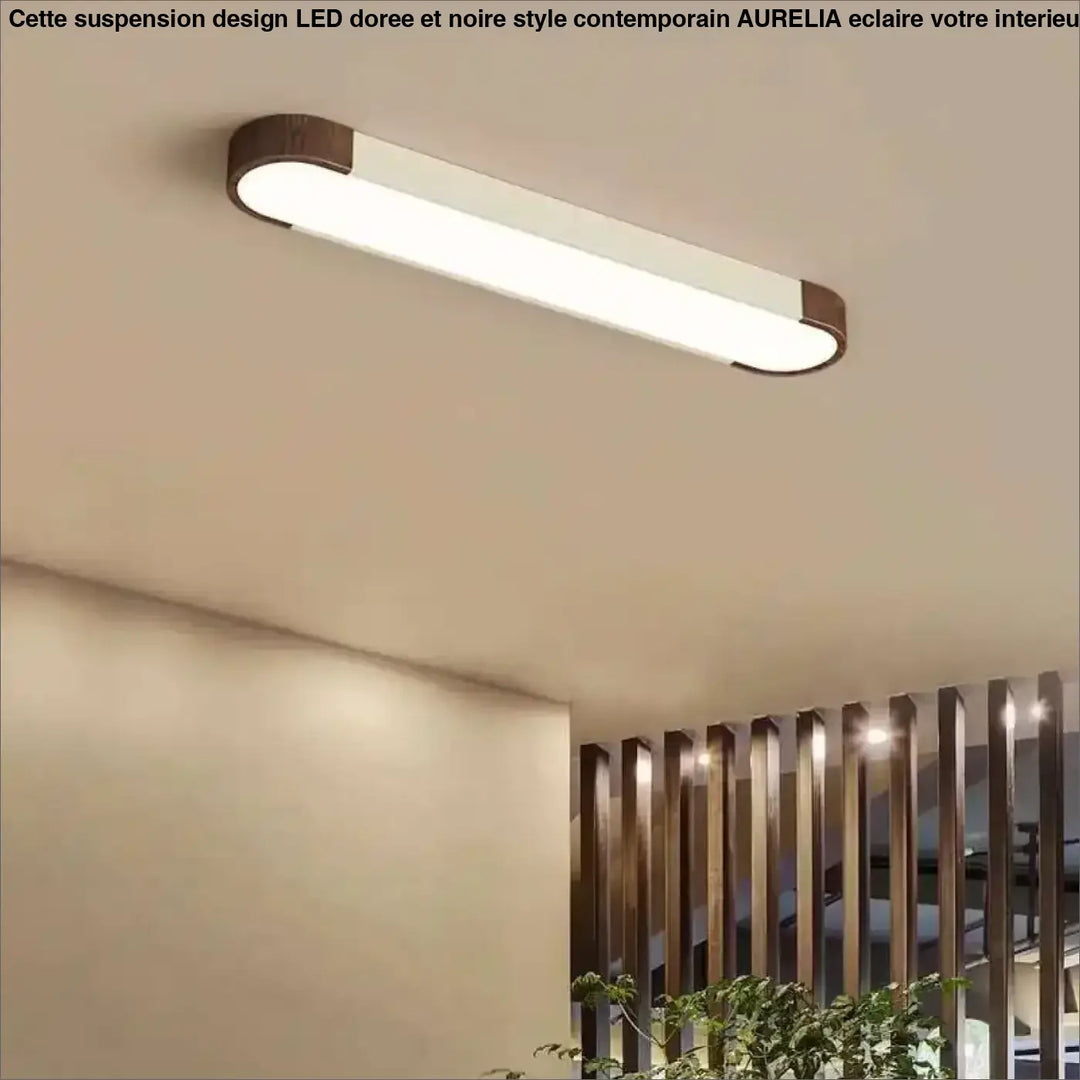 Plafonnier led bois minimaliste éclairage naturel chic style