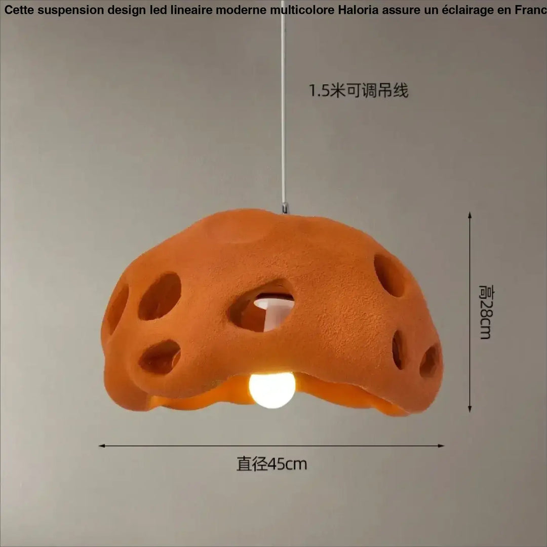 Suspension luminaire en résine design moderne