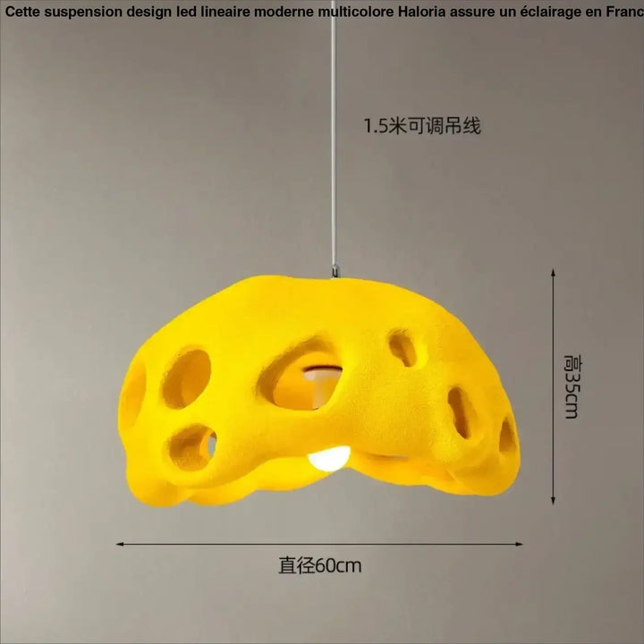 Suspension luminaire en résine design moderne