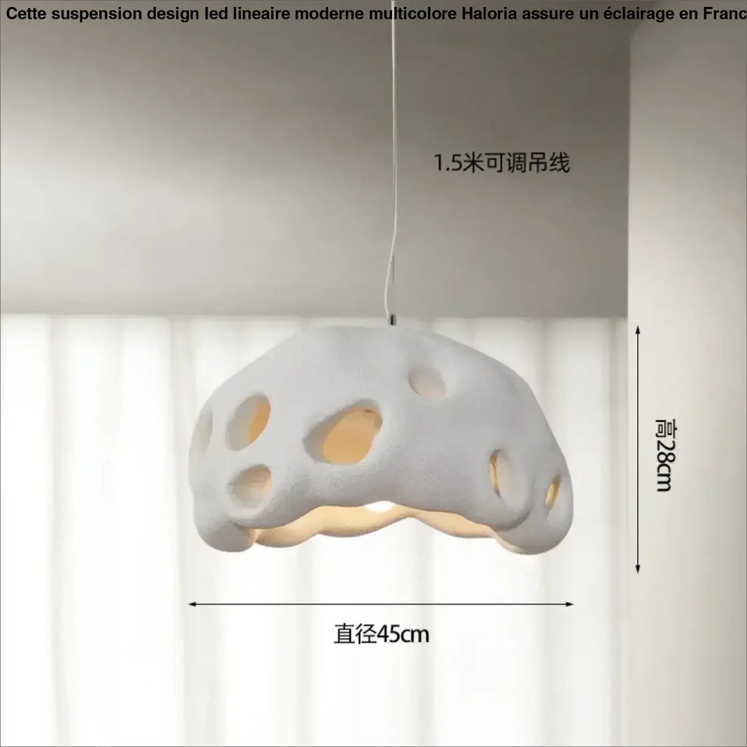 Suspension luminaire en résine design moderne