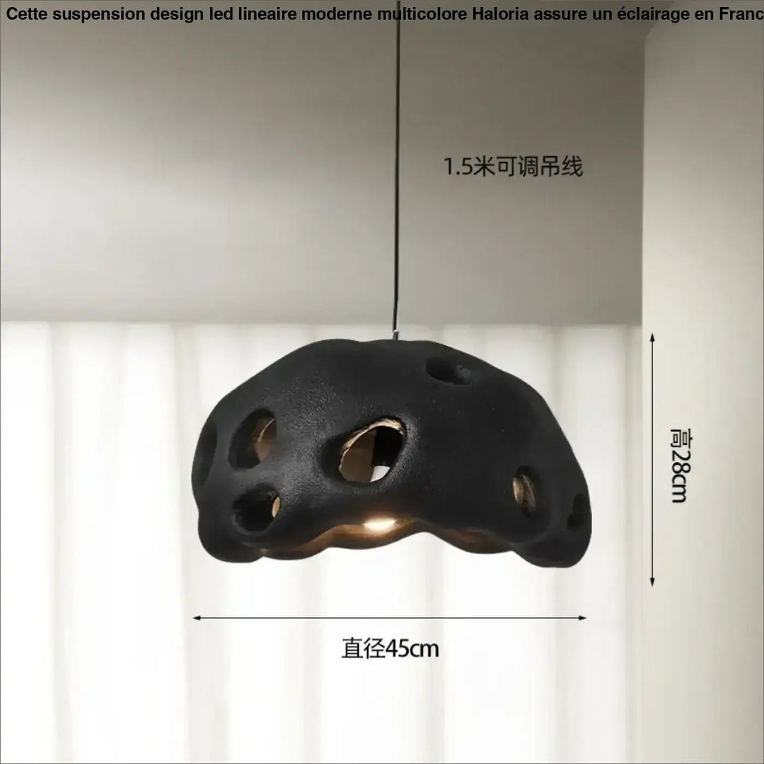 Suspension luminaire en résine design moderne