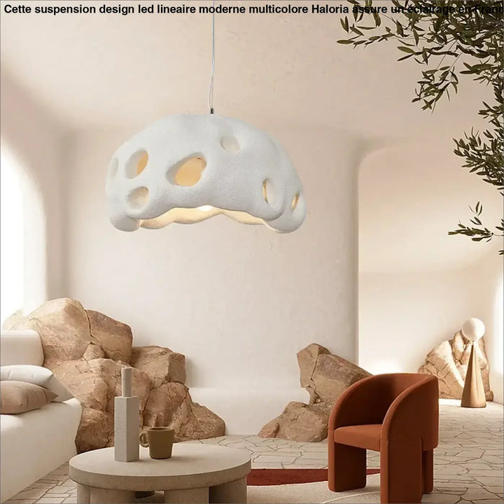 Suspension luminaire en résine design moderne